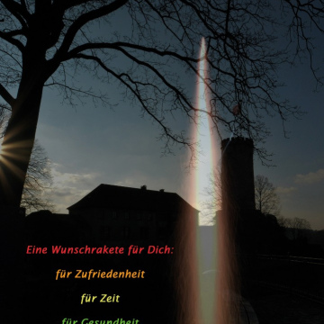 Postkarte "Wunschrakete"