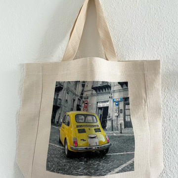 Shopping Bag "Der gelbe Flitzer in C biegt ab" 