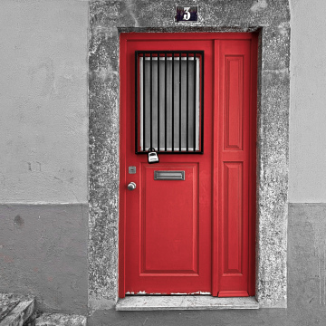 Leinwand "Die rote Tür der Alfama" 40*60
