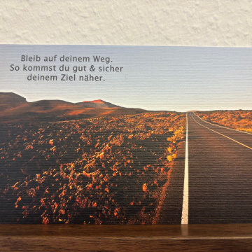 Postkarte "Bleib auf deinem Weg"